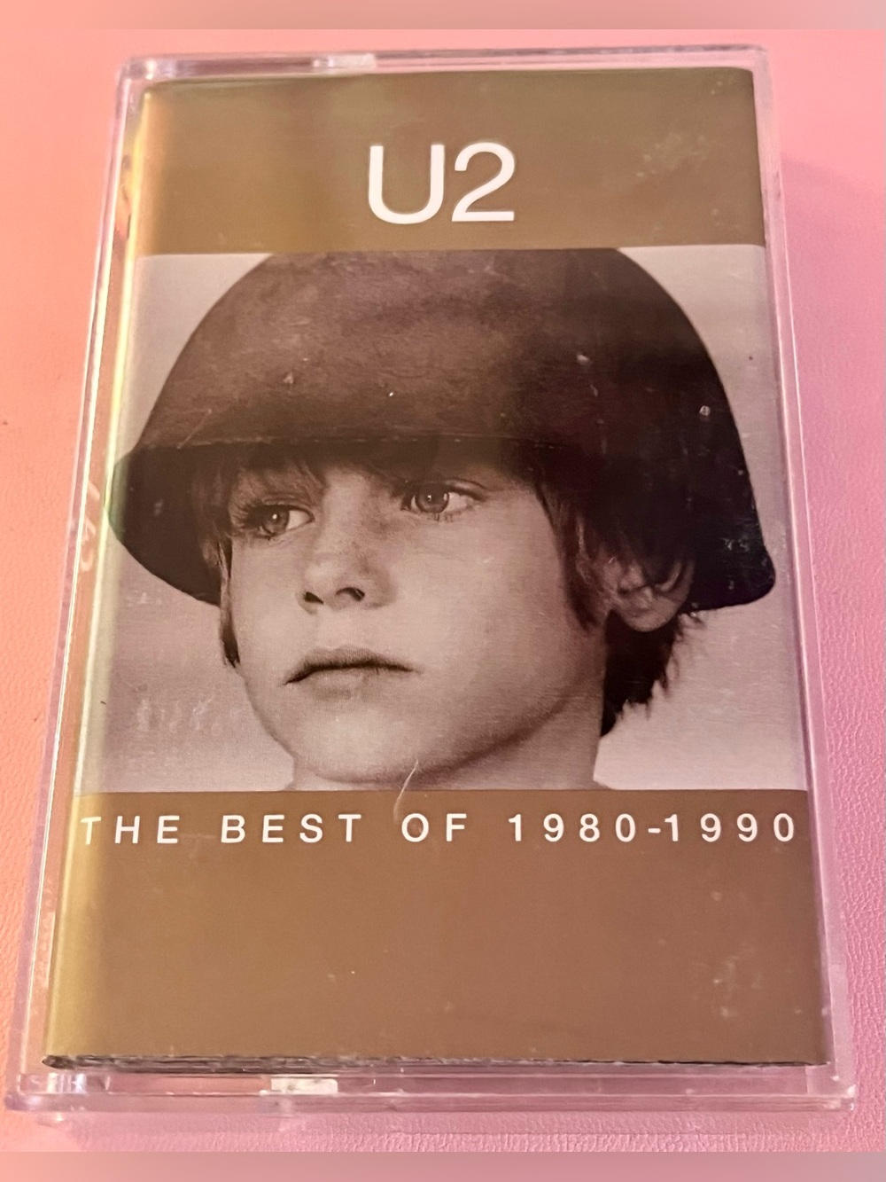 U2 "The Best of 1980-1990" Cassette Tape - Black & White Cover